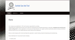 Desktop Screenshot of carbidesawandtool.com