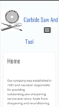 Mobile Screenshot of carbidesawandtool.com